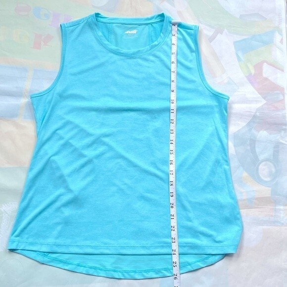 Avia Athletic Tank Top Size M (8-10) Sea foam Blue NWOT - Picture 3 of 9